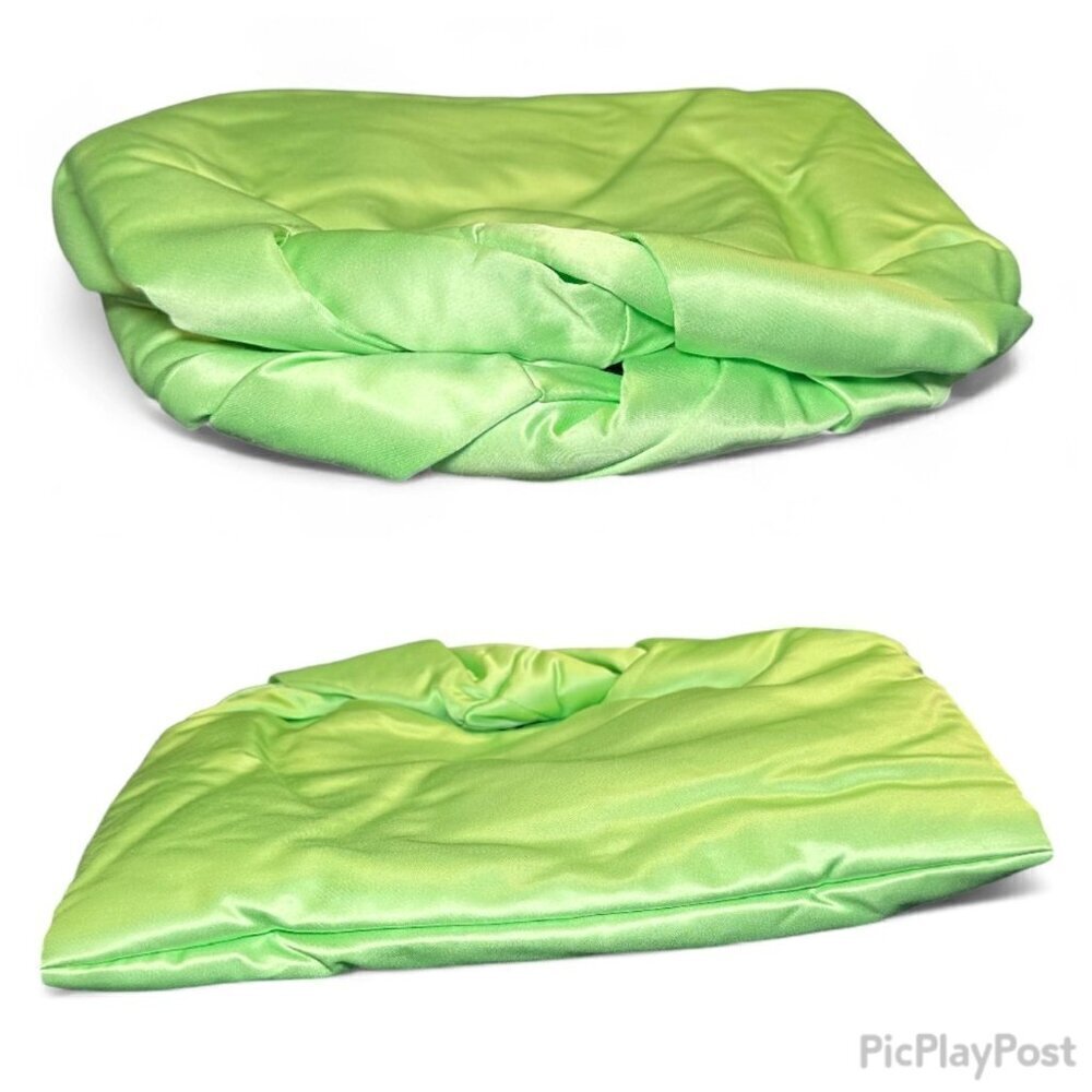A.L.C Satin Paloma Clutch Bag with Twisted Handles NWT - Grass Green - Picture 15 of 16
